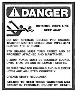 SAFETY SECTION warning Never operate the tractor and spreader until you have read and completely understood this manual, the tractor operator s manual, and each of the Safety Messages found on the