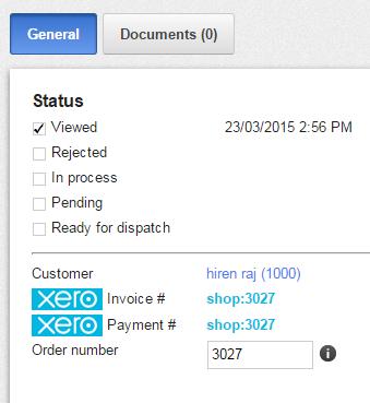 Transferred Orders Status Orders will transfer from your epages online store to Xero every hour this is the default setting for the system and applies to all online stores.