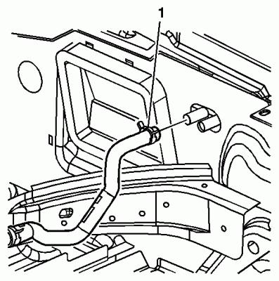 2006 Cadillac CTS - Heating, Ventilation, & Air Conditioning > Repair Instructions >... Page 13 of 16 19. Connect the heater outlet hose (1) using J 38185 (Image 2). 20. Install the IP carrier.