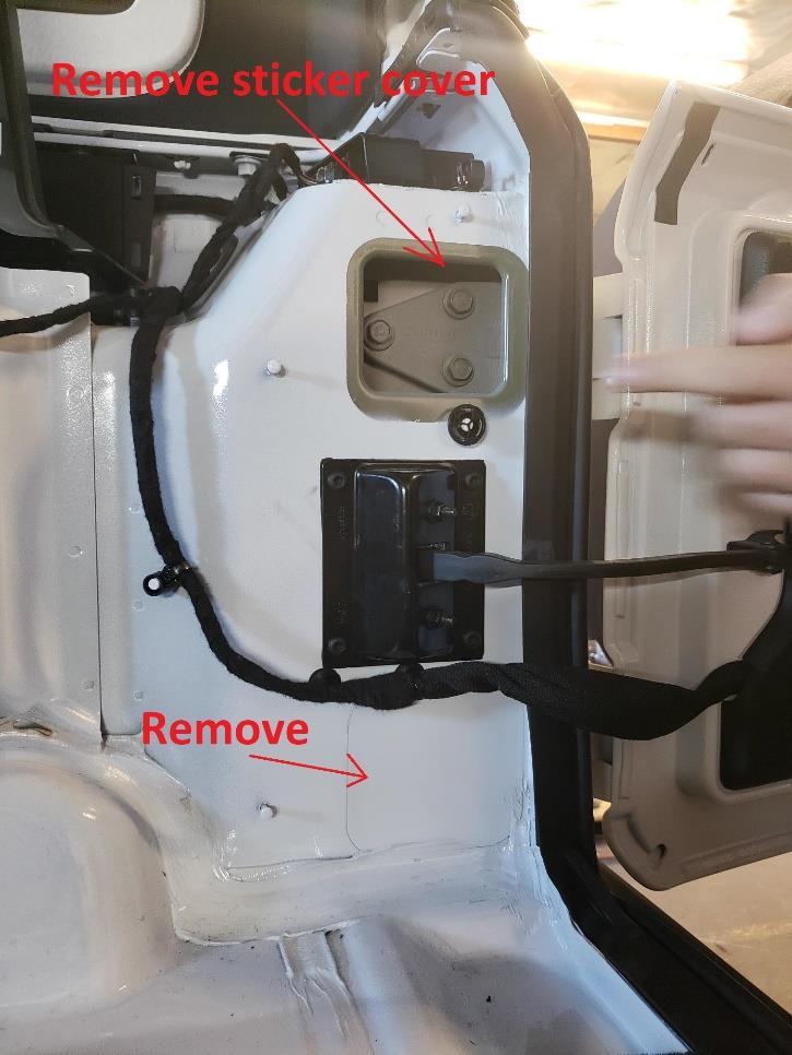 If equipped with subwoofer reach behind and disconnect wiring. Pay attention to clips as this will need to be reversed at end of installation.