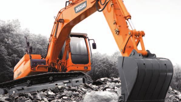 Crawler Excavators Make HP, SAE Gross hp @ rpm (kw @ rpm) Engine Torque ft. lb. @ rpm (Nm @ rpm) Emission Level Weight lb. (kg) Max. Reach (ground level) ft. in. (mm) Dimensions Max. Dump Height ft.