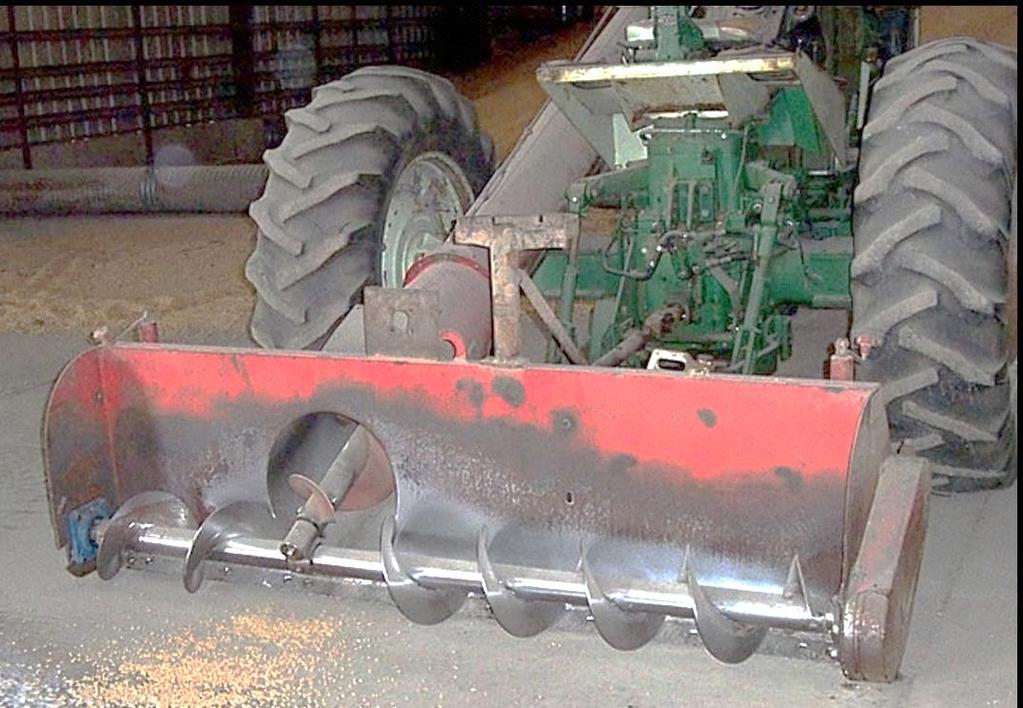 Tractor Mounted Auger Conveyor No master shield on tractor