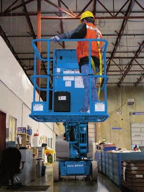 Self-Propelled Articulating Boom Lifts Electric Precise Positioning The self-leveling platform of our Genie Z -30 and Z-34 models rotates 90 to either side, while the jib boom moves 130 to 139