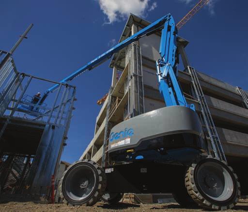 Self-Propelled Articulating Boom Lifts Electric and Hybrid Operator Capabilities The platforms on the boom lifts come in 6-ft (1.8 m) or 8-ft (2.
