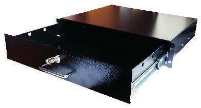2U Rack drawer with a lock 483 2U (88) 400 19-0058S 19-0058C Hardware cabinet