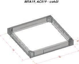 Product width Dimentions (mm) RAL 7035 () RAL 9005 () S W G S C Plinth COK-10-66-S COK-10-66-C COK-10-68-S COK-10-68-C Plinth 100 1000