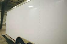 standard Taped sheets with riveted seams on Model 4941 Based on customer demand, on Model 4941 trailers up to