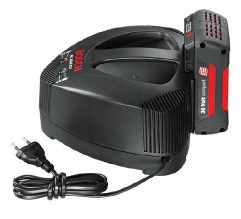 Bosch Accessories for Power Tools 09/10 Cordless Working Overview 603 Lithium-ion chargers.