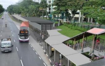 within 400m radius of all MRT stations and within a 200m radius of all LRT stations and bus