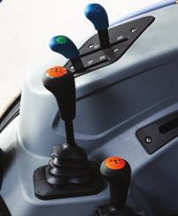 These loaders are comfortable to operate with the new ergonomically designed joystick and two-function mid-mount valve.