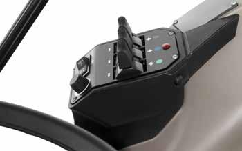 Comfort is further enhanced by a new steering column that both tilts and telescopes, to enable a comfortable working position to be easily found.