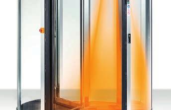 The SRD Vision optical separation system, integrated with our Security Revolving Doors, accurately detects more than one person within a revolving door, then allows or denies passage as appropriate.