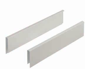 > > For 92 mm and 115 mm drawer sides, for increasing inner drawer height by 90 mm > > For clip fixing to round railing and drawer sides, snug fit means no rattle or movement of side panel when