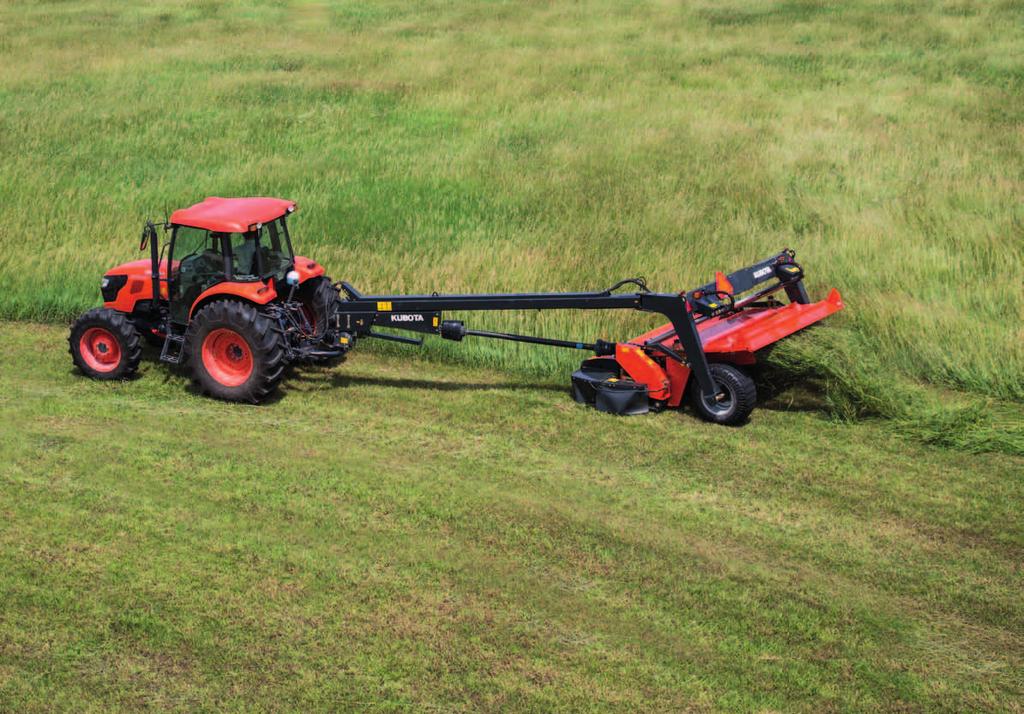 ACCURATELY FOLLOW The suspension springs allows the mower to closely follow ground contours in uneven conditions. The cutting section can adapt 19.