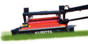 The suspension springs ensure excellent sidewards adaptation of the complete mowing section.