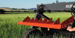 Easy-To-Use Wide Spreading Kit The Kubota 8000 and 8500 series can be fitted with an easy-to use wide spreading