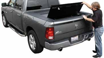 95 TONNEAU COVERS Easy on and off with no assembly required. Extra large weather tight rubberized Q-seals.