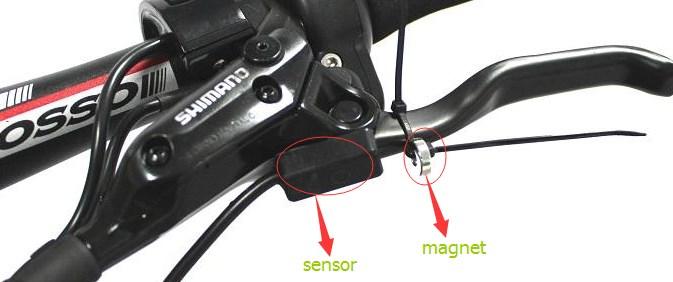 then slide the thumb-throttle on and then secure it (and the other components) in position.