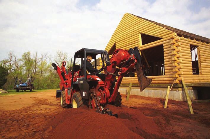 Four-point tiedown (at each corner of the machine) provides increased hauling stability.