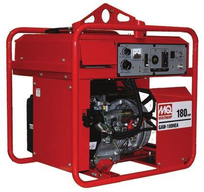 GA135H GA135H 135 amp welder 1.5k AC output Honda engine, recoil start Permanent magnet alternator design significantly reduces overall weight compared to other welders in its class.