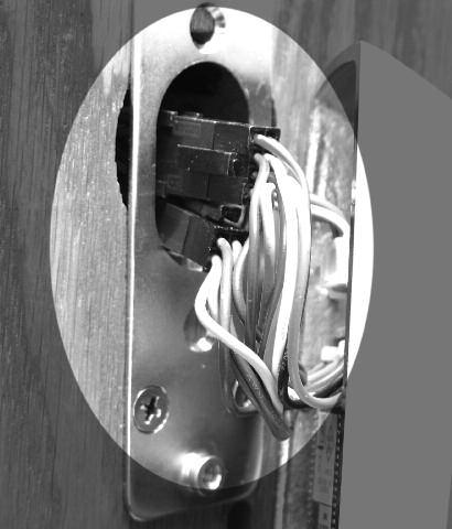 6 Installation Instructions - Continued J) Position Inside Escutcheon and Wires (for Access 600 x M802) Please follow these steps prior to installing inside escutcheon assembly to prevent any damage