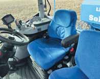 Fitted with a large air reservoir to reduce whole body vibration further, the Auto Comfort seat builds upon the in-built comfort of T6000 tractors for an even smoother ride.