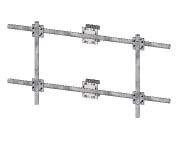 As with the standard roof mounts, these mounts also have the ability to pan ±2 to accommodate sloped