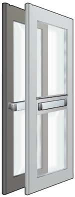 Order with or without a cylinder hole. For steel and wood doors.