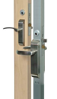 MS1850S 1870 Series MS1861 MS1880/81 Cylinder operated flushbolt 1871 unlike flip-lever flushbolts, gives key control of the inactive leaf of storefront type metal glass doors.