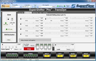 technicians only need to learn one software platform to run all SuperFlow transmission test products.