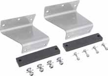 9-000HK Stainless steel hook on mounting kit - avoids the need to drill mounting holes in the vehicle.