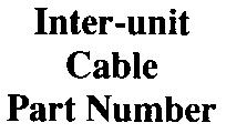 Interconnected Batteries Connection Diagram Inter-unit Cable Part Number