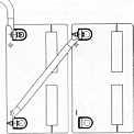 FIGURE 9-INTERRACK CONNECTIONS BETWEEN RACKS PLACED END TO END WITH 4" SPACING ~ Figure 9-1-Typical Single Cable Interrack Connection for Batteries With "L:' Terminals Figure 9-2 Figure