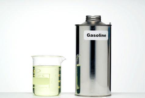 Gasoline (also called petrol) is a product of the refining of crude oil.