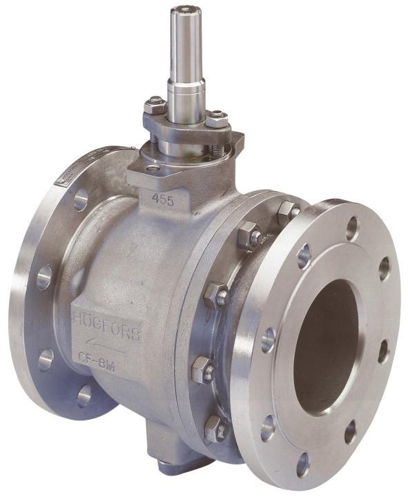 Operation C ont R o L Description Edition Högfors ball sector valve series 55 is specially designed for control applications of various media like liquids, pulps and steam.