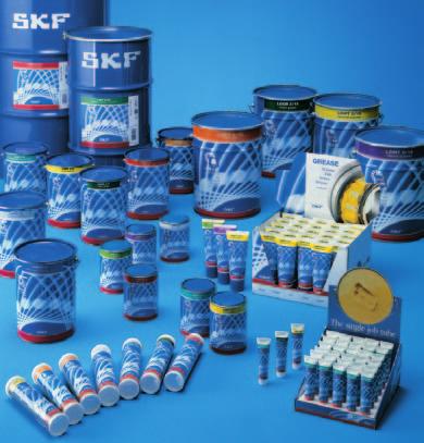 Lubricants and lubricators The formulation of all SKF bearing greases is based on extensive research, grease performance testing and field experience.