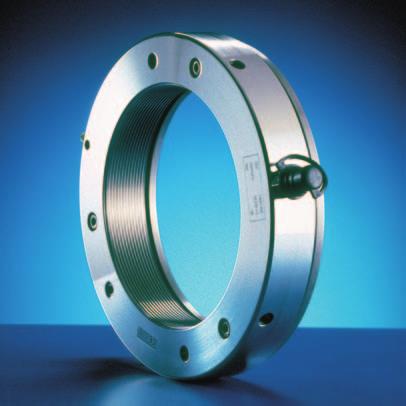 . E type hydraulic nuts enable mounting and dismounting of bearings with tapered bores of 50 mm and above.