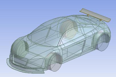 2 Computational Procedure Enclosure and the car body inside it were split into half and coarse mesh was generated keeping in mind the