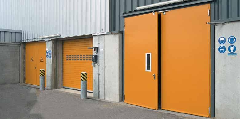 Heat Insulated Steel Door dw 64-2 Teckentrup Also available in NEW: now for dry and fast installation* ALSO WITH GLAZING ALSO WITH UPPER CASING/TOP LIGHT Flush mounted door leaf with less protruding