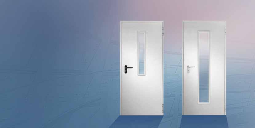 include a wide range of single and double-leaf doors made of galvanized steel and
