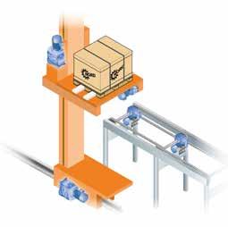 Overhead and portal cranes n Stacking and palletising systems n Turntables n Lifting stations n Rolling, drawing and stretching n Conveying and alignment of endless materials n Cross cutters n Flying