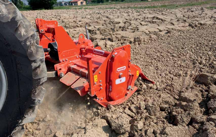 ROTARY TILLERS RANGE MODELS WITH SIDE GEAR DRIVE UP TO 80 HP The H and U models have all the