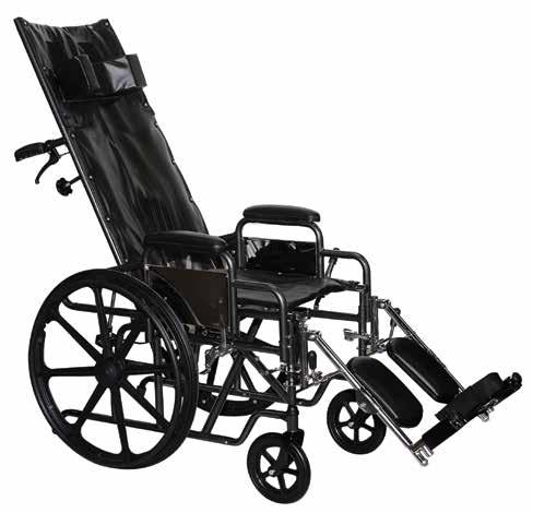 ProBasics Full Reclining Wheelchair HCPCS CODE: K0006 The ProBasics K0006 Reclining Wheelchair features removable desk-length arms and padded elevating legrests.