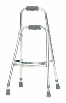 ProBasics Hemi Walker Anodized aluminum frame Lightweight compact design folds easily Special angled footpieces provide stability Adjustable height from 28 to 33 HCPCS Code: E0135 PB6055 Hemi Walker