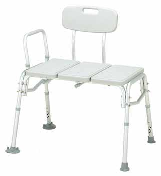 Transfer Bench C C. ProBasics Bariatric Transfer Bench 1 Aluminum tube construction Added crossbraces for stability Tool-free assembly 500 lb.