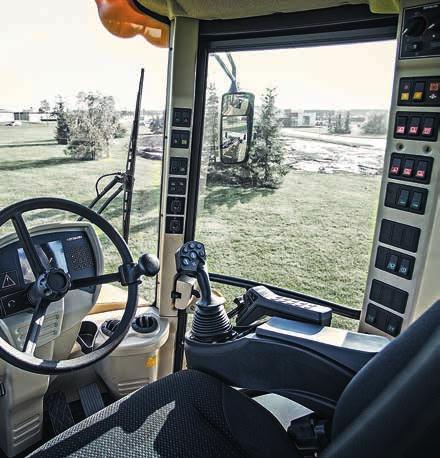 COMFORTABLE Great comfort and easy service access. Great operator comfort The cab has two doors, with lighting for safe entry in all light conditions.