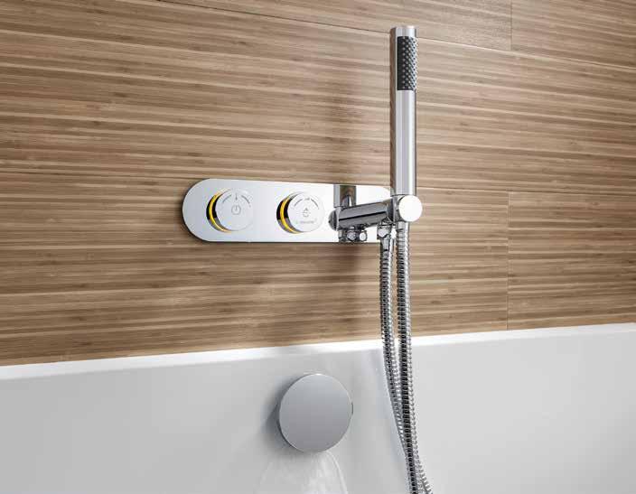 DUO Two-way water control. Take your luxurious bath up another level with a two-way outlet that enables you to effortlessly switch between using your shower handset or bath filler.