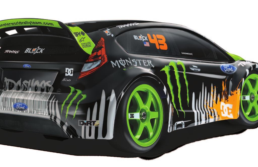 3" (185mm) 4.72" (120mm) 8.1" (206mm) 1.9" (48mm) Traxxas Toll Free Customer Service* Traxxas Ken Block Gymkhana Fiesta is backed with Traxxas Total Support. You won t find it anywhere else.