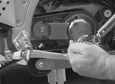 INSTALLATION. See Figure 6-7. Install transmission sprocket (4) with secondary drive belt onto main drive gear (5).. Place transmission in neutral.