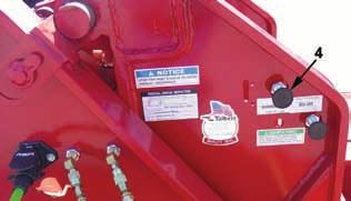 Detachable Gooseneck Trailers Figure 3-29: Stop Pin Control 6. Pull power cylinder lever out, and lower deck to the ground. Shut off the hydraulic system. 7.
